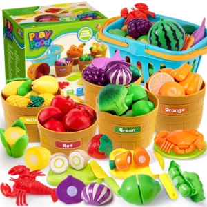 Color Sorting Play Food Set