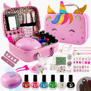 Kids Washable Makeup Girl Toys - Kids Nail Art Kit