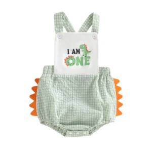 Infant Toddler Unisex Jumpsuit Sleeveless Animal Print