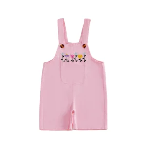 Adorable Infant Girl Denim Overalls