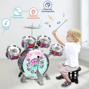 Mini Jazz Drum Set 6 Drums