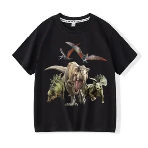Boys girls Dinosaur World 100%Cotton CartoonT-shirts