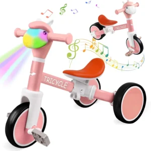 Toddler Balance Bike with Light & Music,