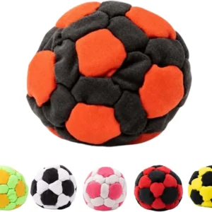 Ruziyoog 6/12/24PCS Hacky Sack, Handmade Crochet Footbag Juggling Balls for Adults Beginners Outdoor Party
