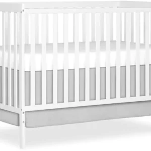 5-in-1 Convertible Full-Size Baby Crib with Toddler, Day & Full Bed Conversion