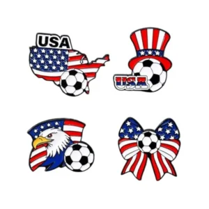 2026 World Cup Themed Badge Pin for Men Women Soccer Fan Enamel Brooch Football Match Souvenir Gifts for Sports Enthusiasts Acc