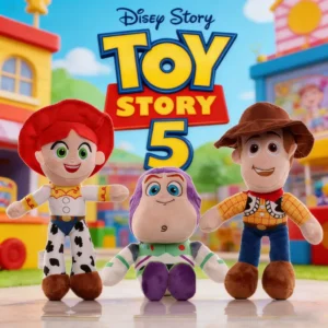 Disney Cartoon Anime Woody Buzz Lightyear Jessie Plush Toy Story 5 Lovely Plushies Soft Dolll