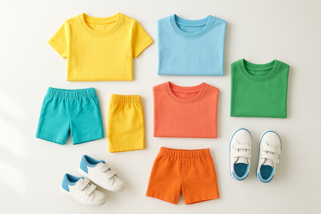 34d438c1 childrens clothing sales flatlay